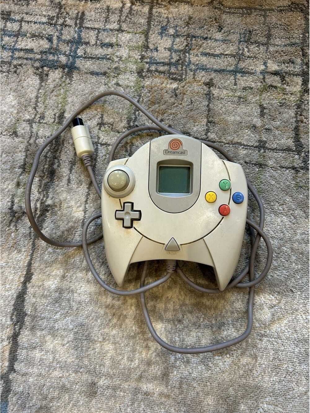 Official Sega Dreamcast Wired Controller White, Tested & Works (HKT-7700)